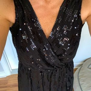 Black sequin night out/cocktail dress